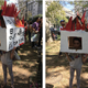 Her costume was inspired by Greta Thunberg’s quote, “Our house is on fire.”